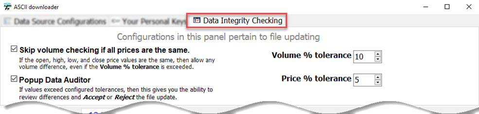 Data Integrity Checking