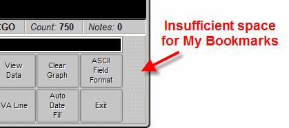 My Bookmarks needs enough space in main window to be visible